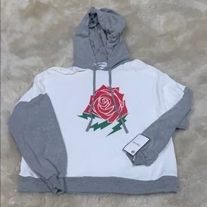 Lauren Moshi rose hoodie xs BNWT